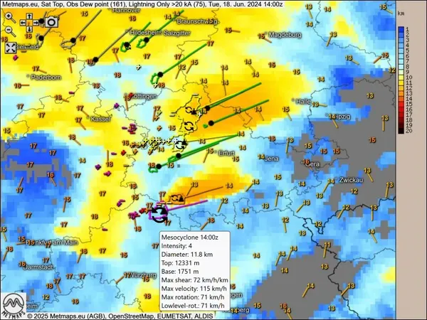 MetMaps – mesocyclones